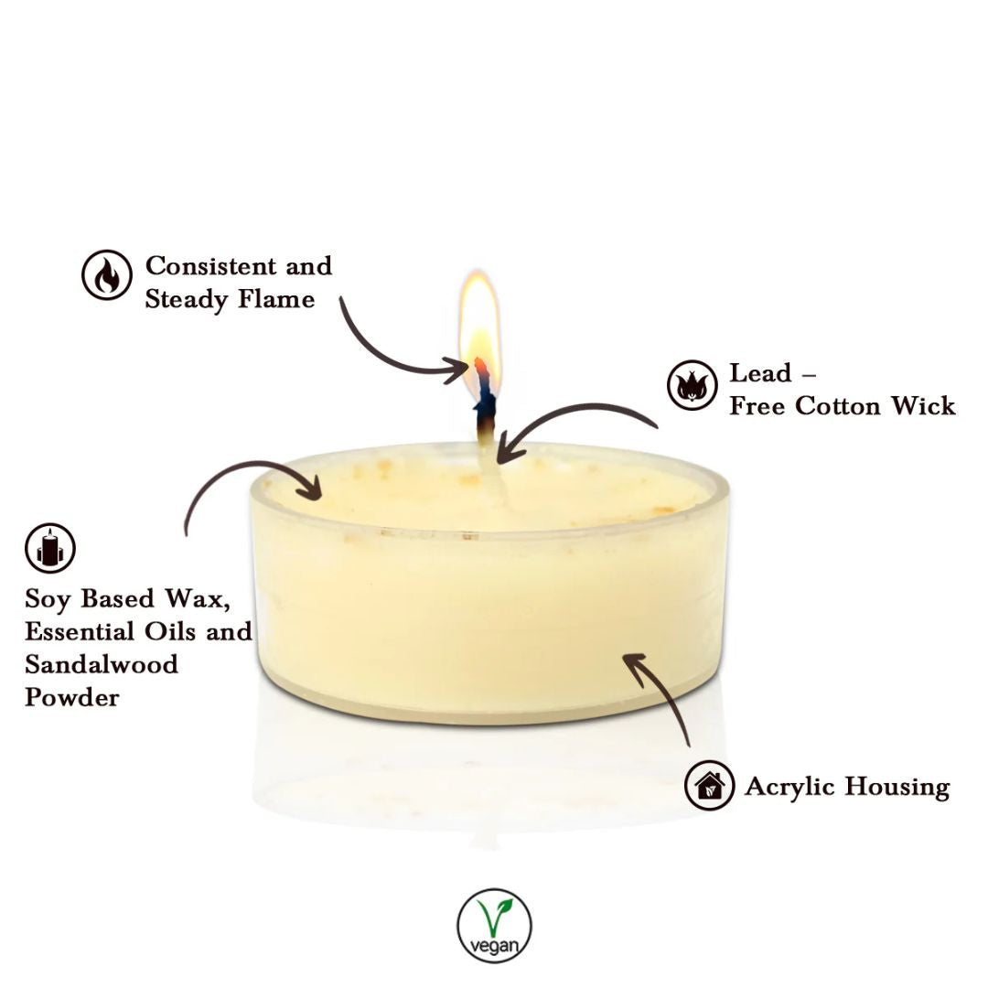 HEM White Sage Tealight Candle (10 Pack)