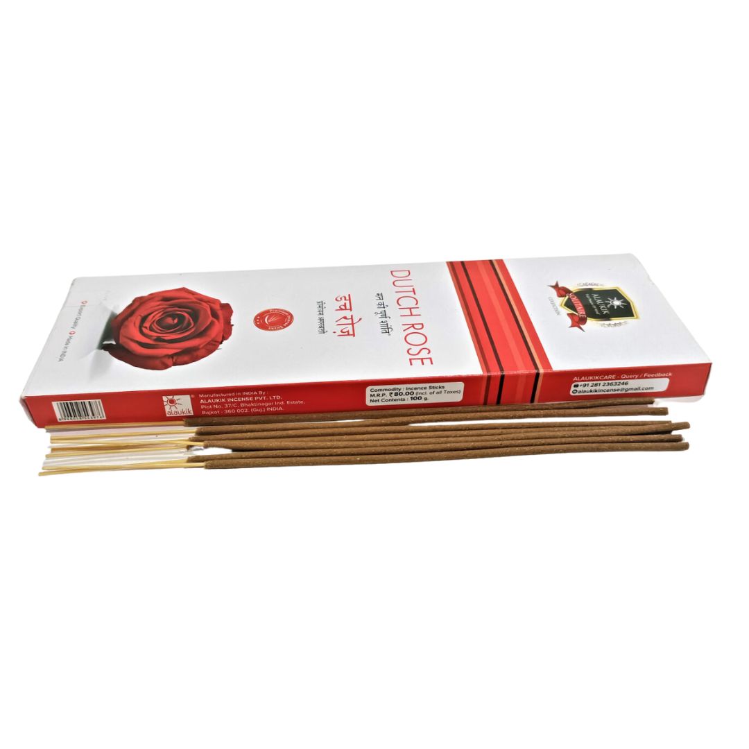 Alaukik Dutch Rose Incense Sticks – Luxurious Floral Fragrance