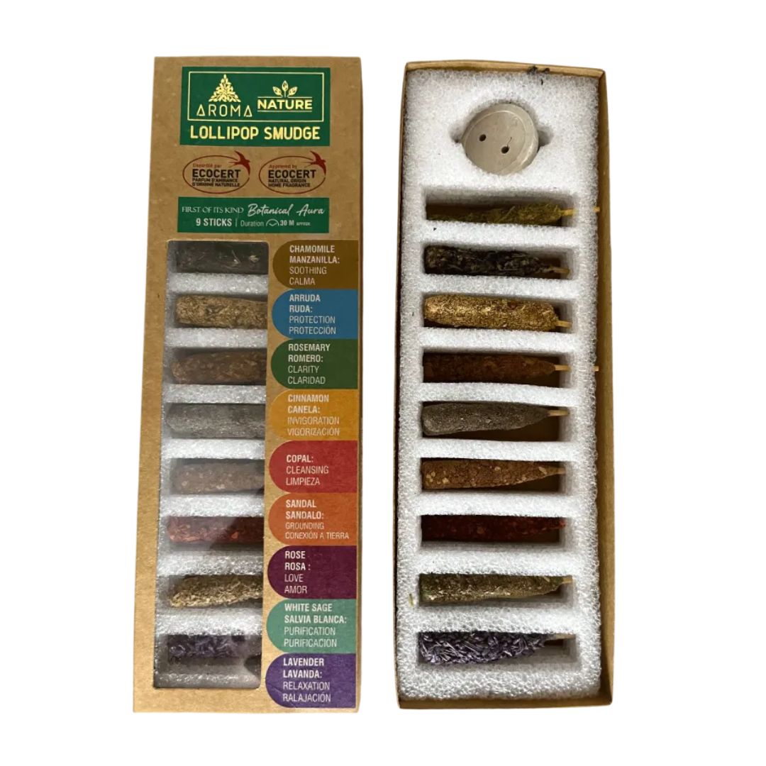 Aroma Seven Chakras – Aroma Lollipop Smudge Set