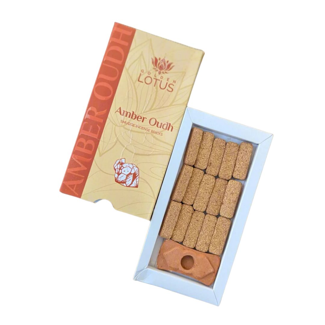 Golden Lotus Incense Bricks – Amber Oudh