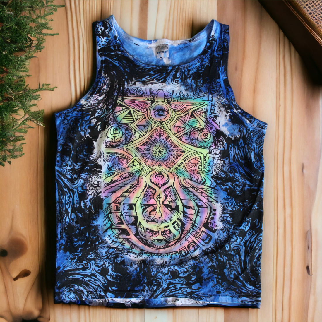 Cosmic mandala tie dye shirt 