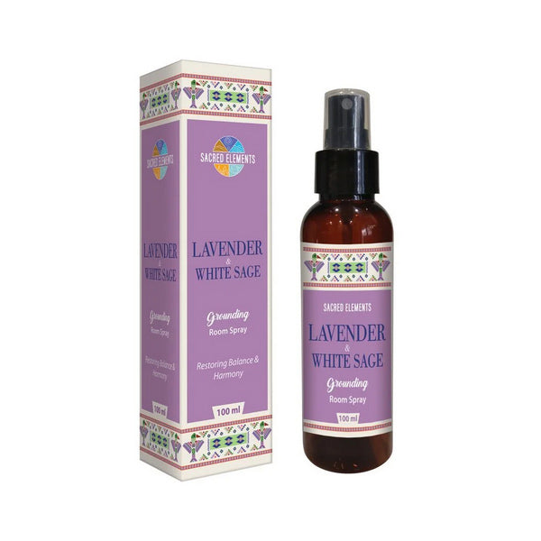 Sacred Elements Lavender & White Sage Grounding Room Spray - Achieve Balance with Soothing Aromas