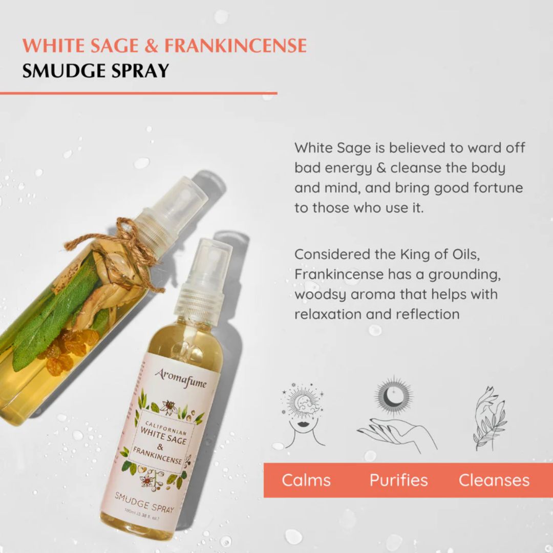 Aromafume White Sage and Frankincense Spray - 100ml