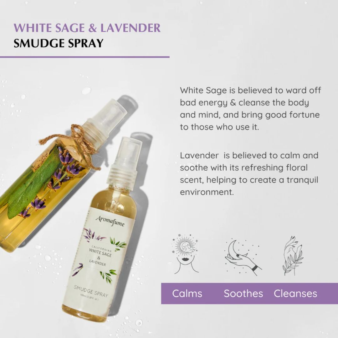 Aromafume White Sage and Lavender Spray - 100ml