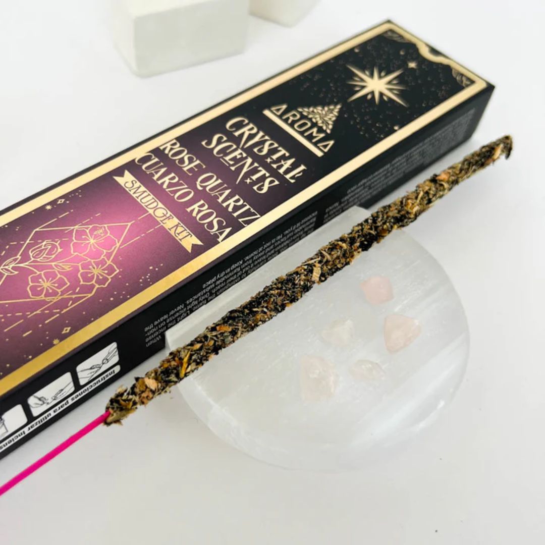 Aroma Rose Quartz Incense Sticks Crystal Scents