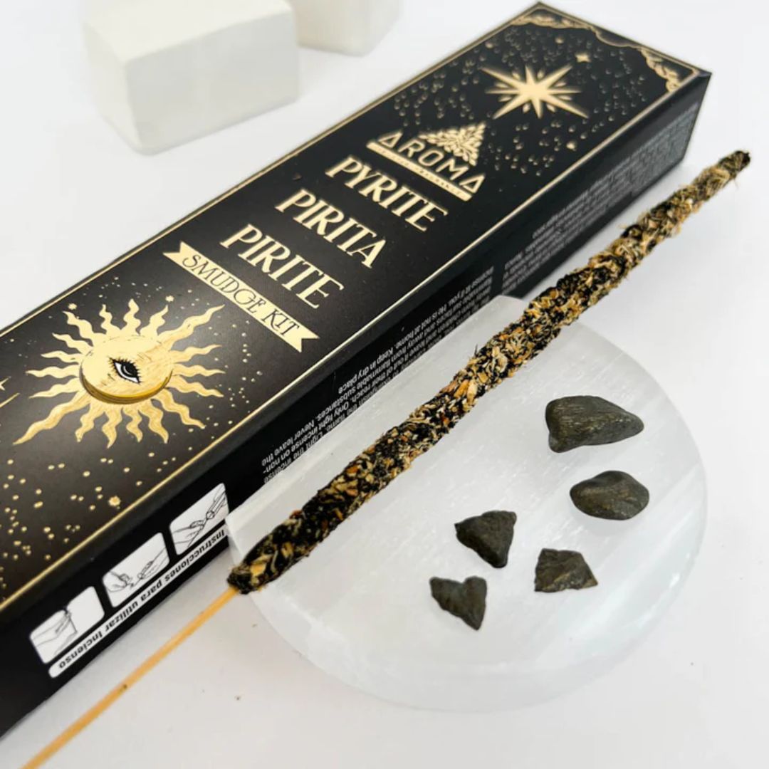 Aroma Pyrite Incense Sticks Crystal Scents