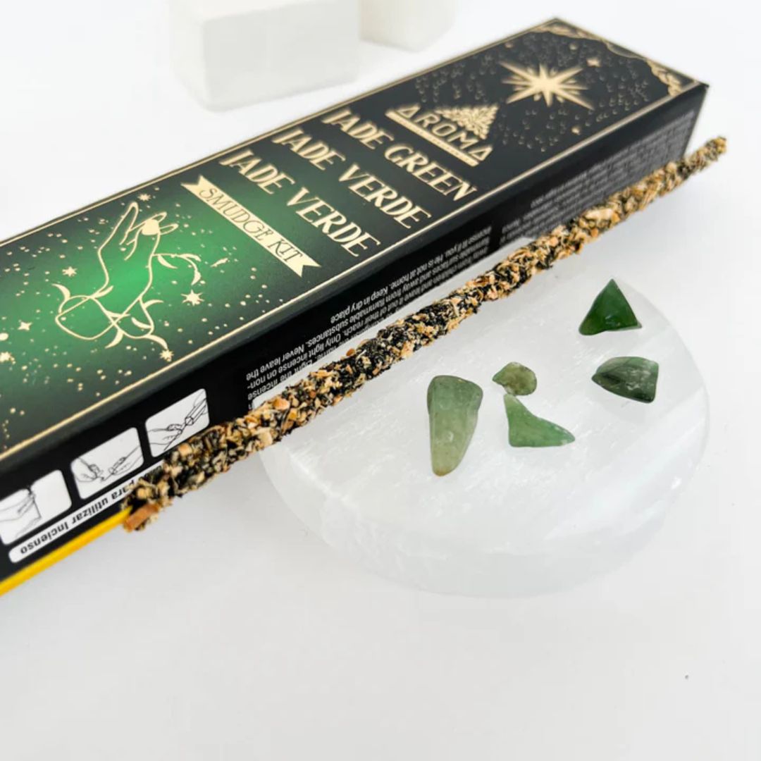 Aroma Green Jade Incense Sticks Crystal Scents